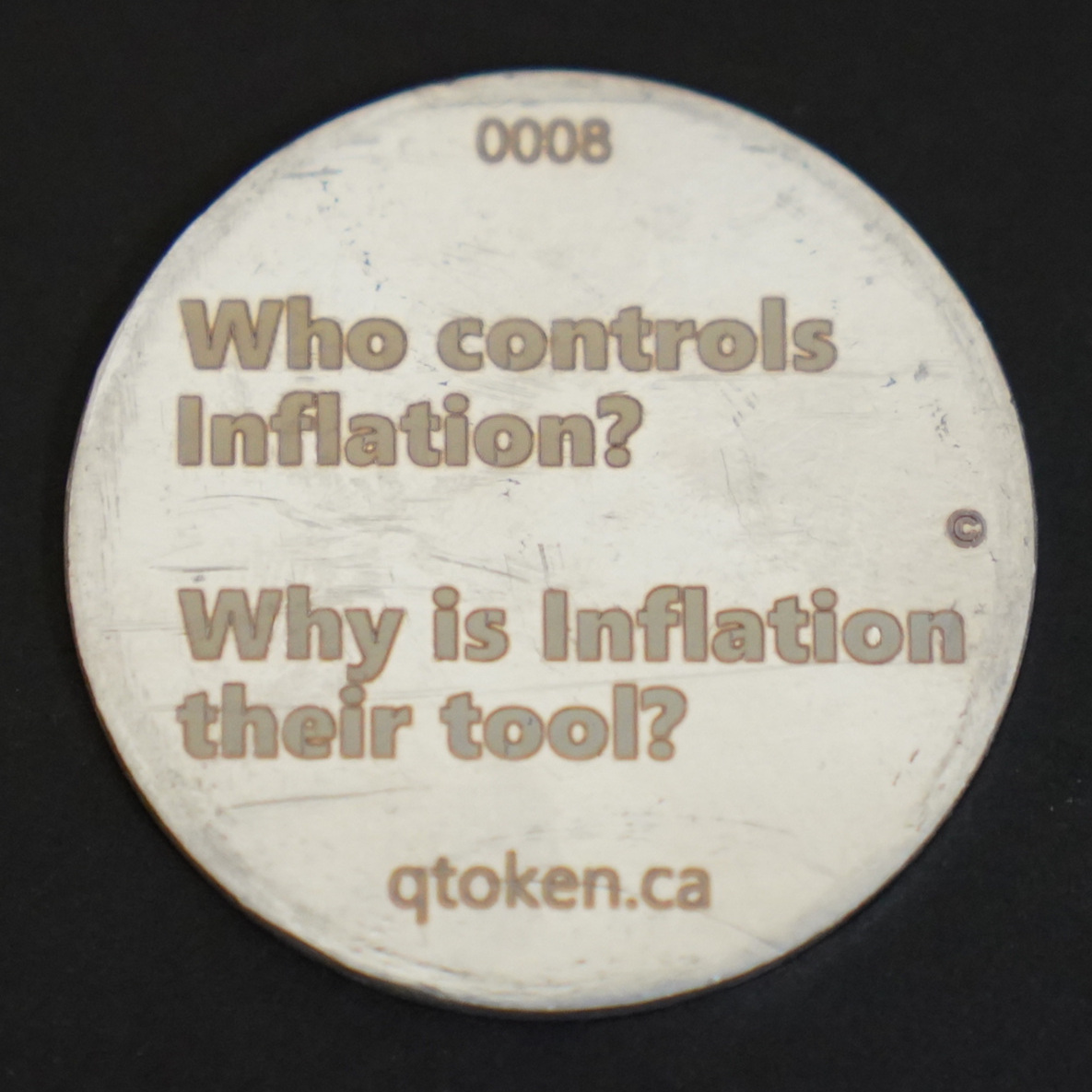 Rear of Token